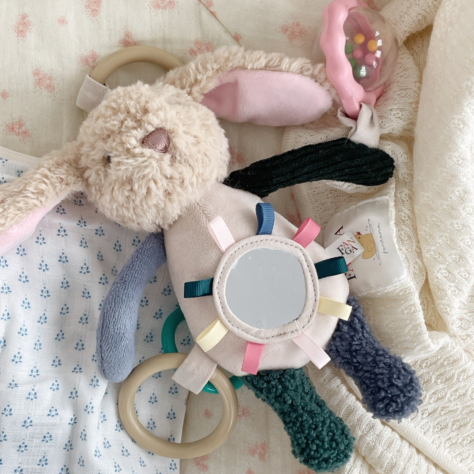 Konges Slojd - Fanga Fontana - Peluche - Bunny - Sea Mist, image size:1536x1536