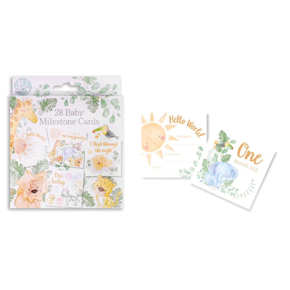 Mabel & Fox - Milestone Cards - Safari