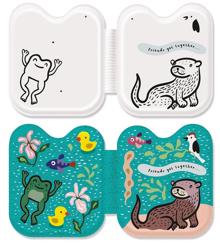 Wee Gallery - Bath Book - Frog and Friends - Mabel & Fox