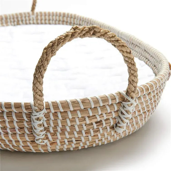 Mabel & Fox - Seagrass Baby Changing Basket - Mabel & Fox