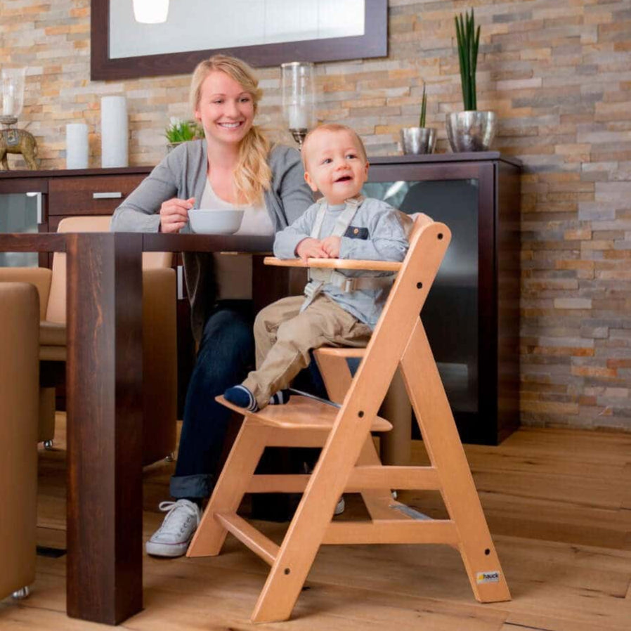 Hauck Alpha+ Wooden Highchair Natural Mabel Fox