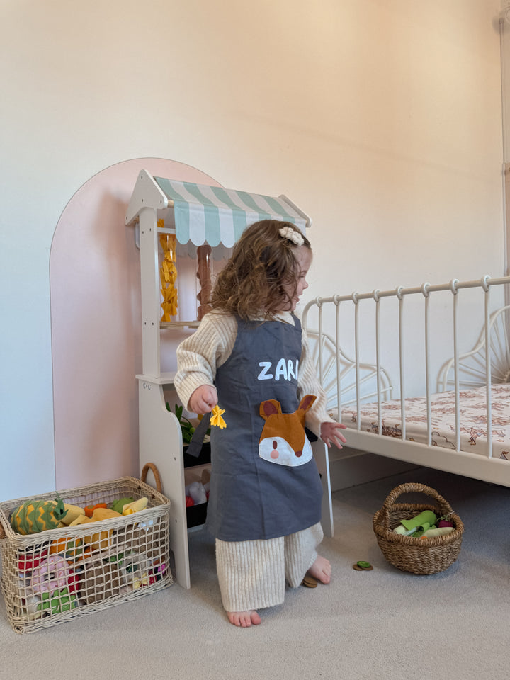 ThreadBear - Personalised Linen Apron - Fox