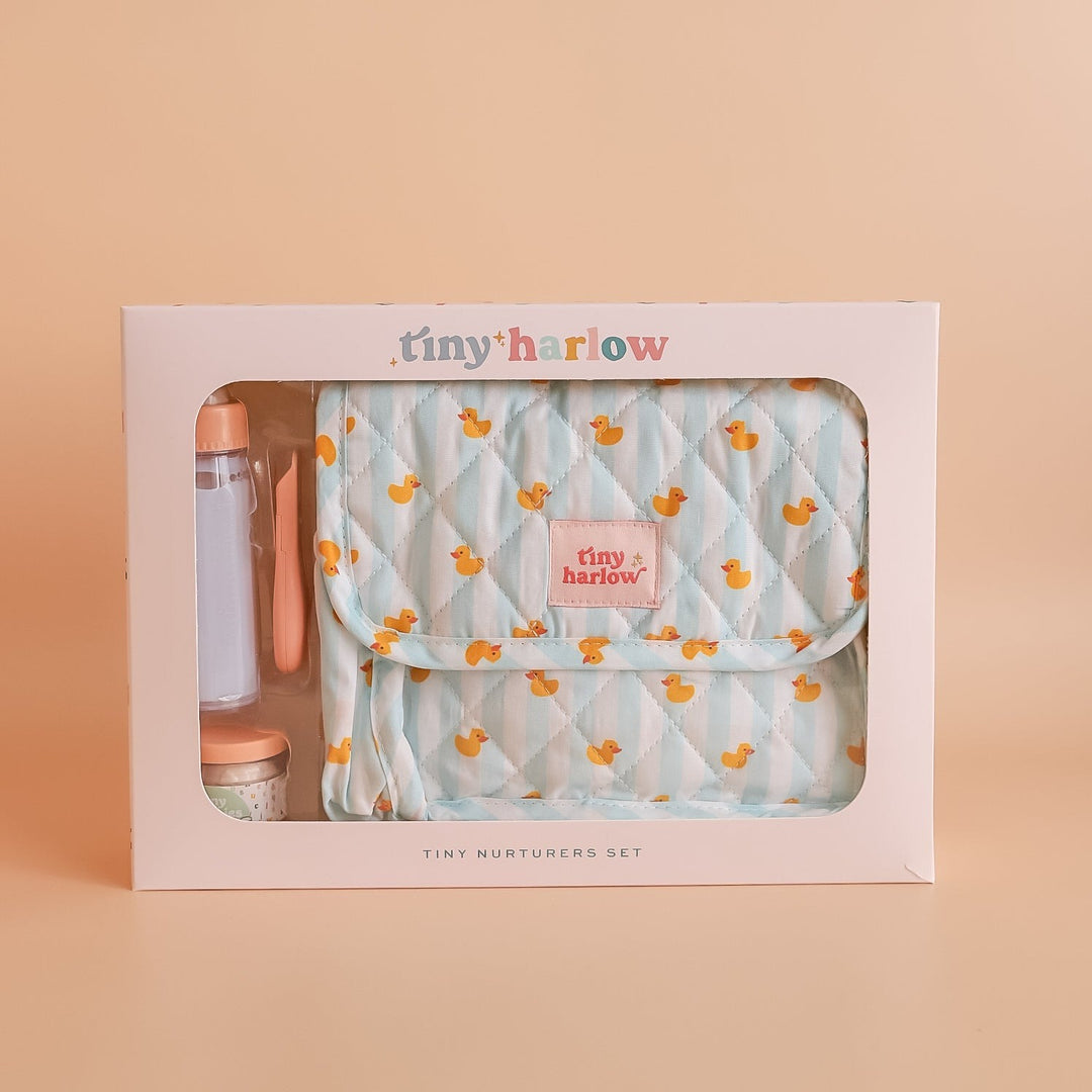 Tiny Harlow - Tiny Nurturers Set - Blue Ducky - Mabel & Fox
