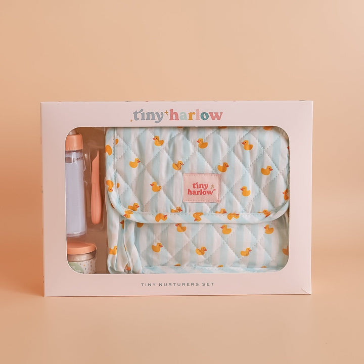 Tiny Harlow - Tiny Nurturers Set - Blue Ducky - Mabel & Fox