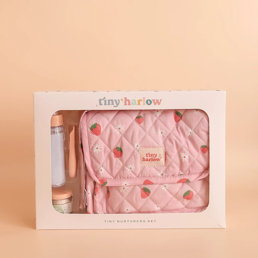 Tiny Harlow - Tiny Nurturers Set - Strawberry Picnic - Mabel & Fox