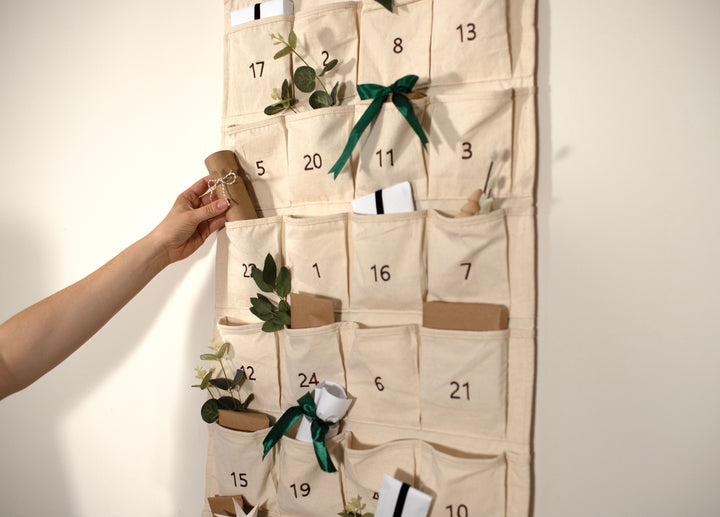 Mabel & Fox - Personalised Advent Calendar - Canvas Bow - Mabel & Fox