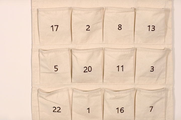 Mabel & Fox - Personalised Advent Calendar - Canvas Bow - Mabel & Fox