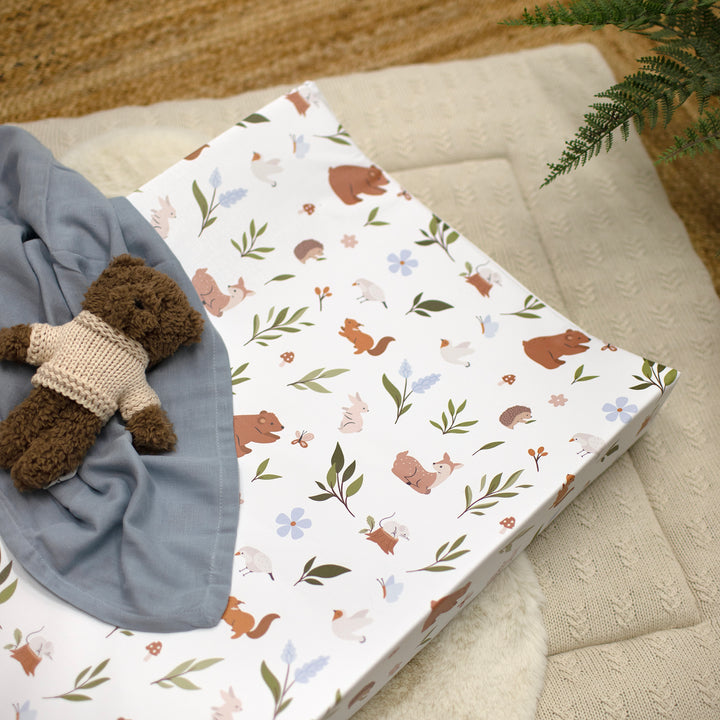 Mabel & Fox - Wedge Baby Changing Mat - Woodland Wonders