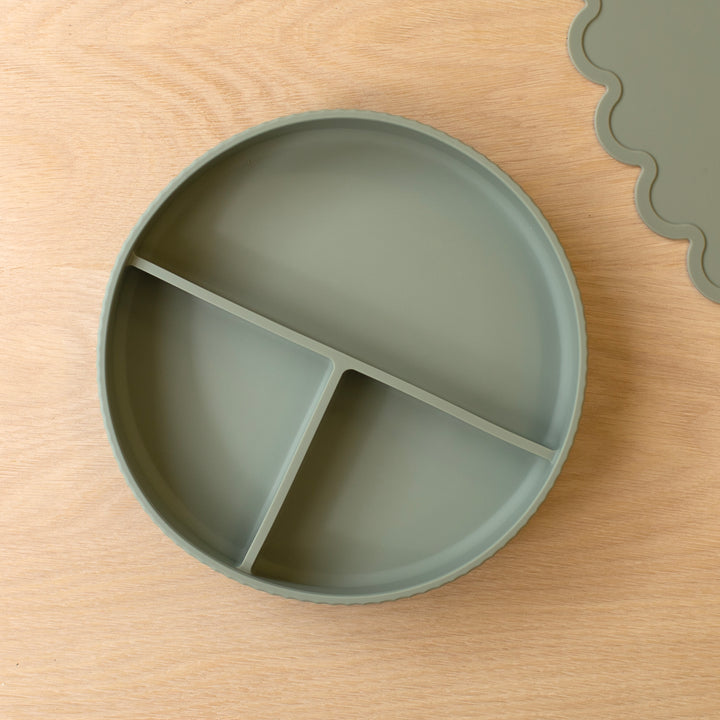 Mabel & Fox - Complete Silicone Tableware Set - Sage (7 Pcs)
