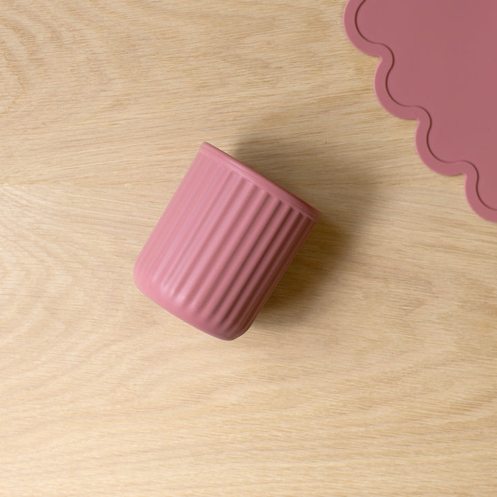 Mabel & Fox - Complete Silicone Tableware Set - Pink (7 Pcs)