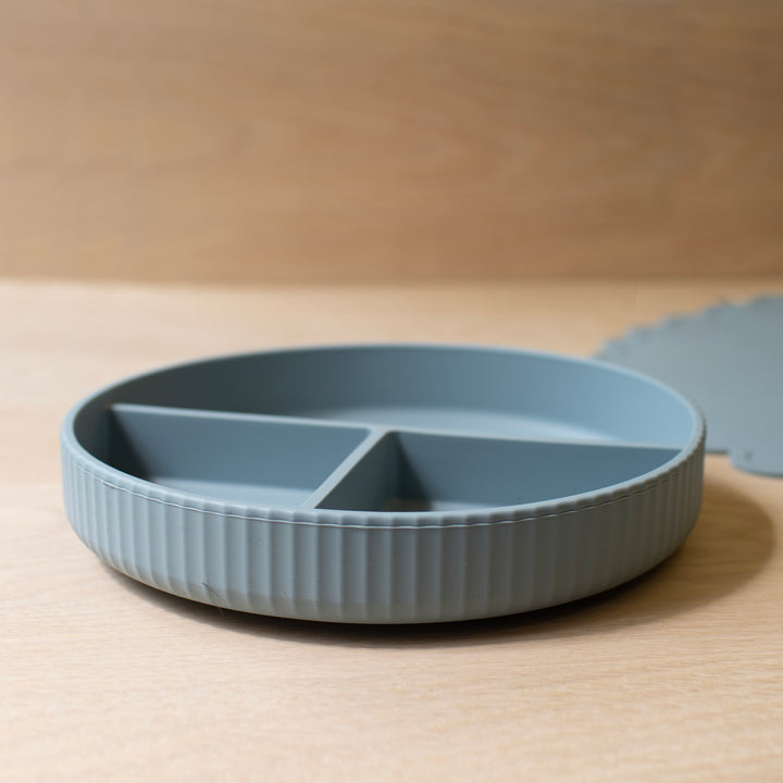 Mabel & Fox - Complete Silicone Tableware Set - Blue (7 Pcs)