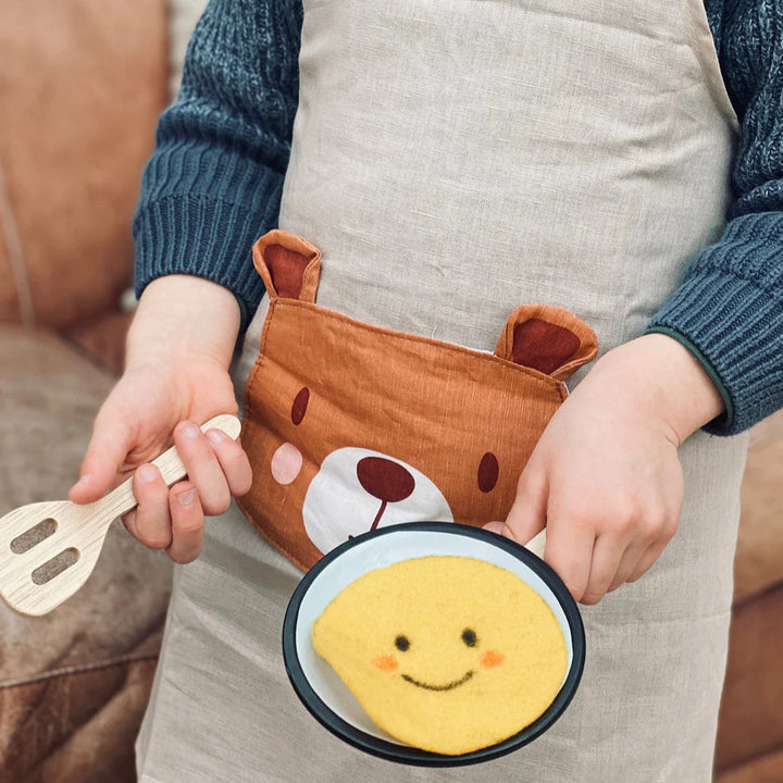 ThreadBear - Personalised Linen Apron - Bear