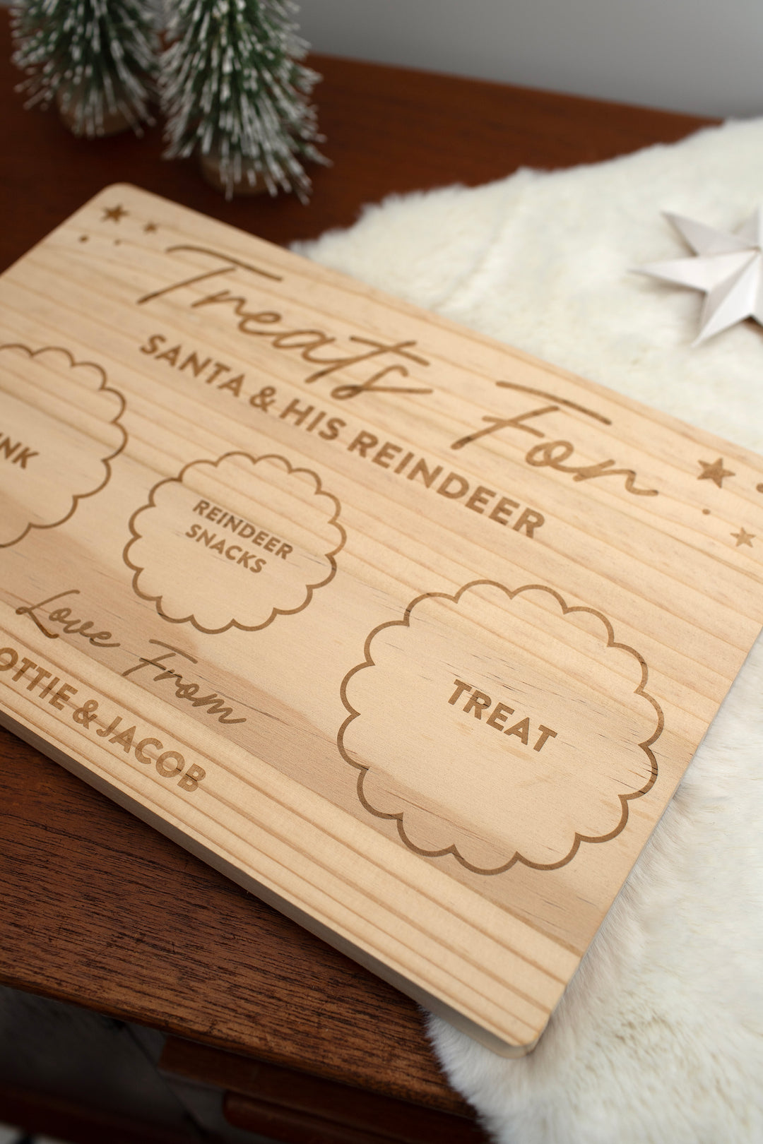 Mabel & Fox - Personalised Christmas Treat Board