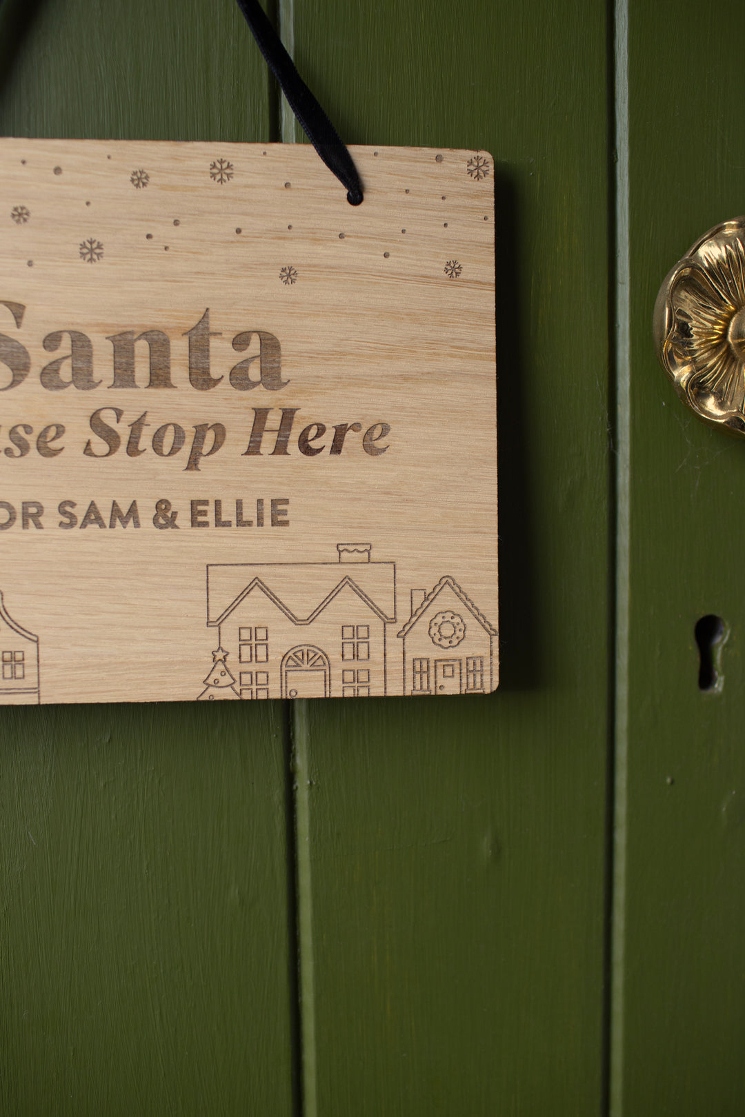 Mabel & Fox - Personalised Santa Stop Here Sign