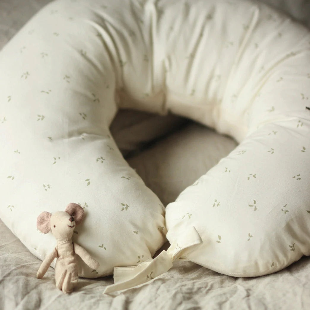 Avery Row - Nursing Pillow - Nettle Scatter - Mabel & Fox