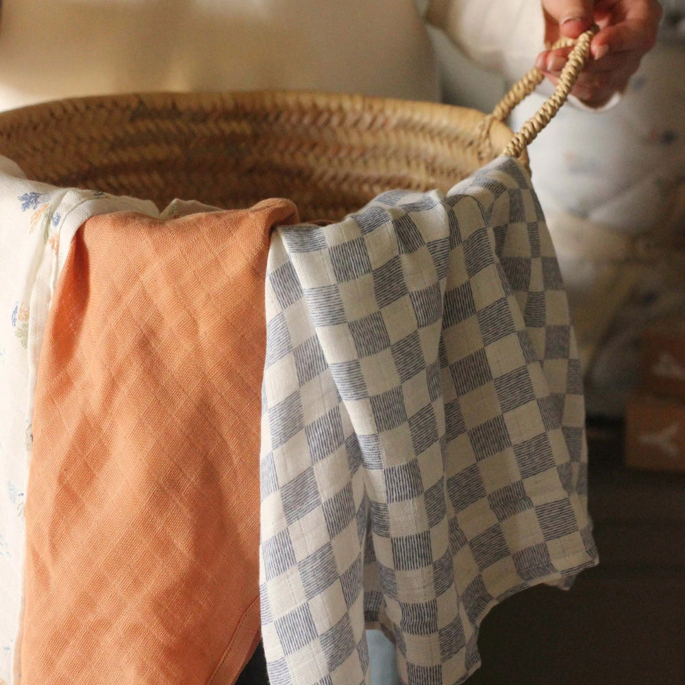 Avery Row - Organic Baby Muslin Square Set - Coastline - Mabel & Fox