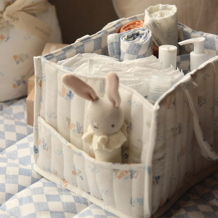 Avery Row - Nappy Caddy - Coastline - Mabel & Fox