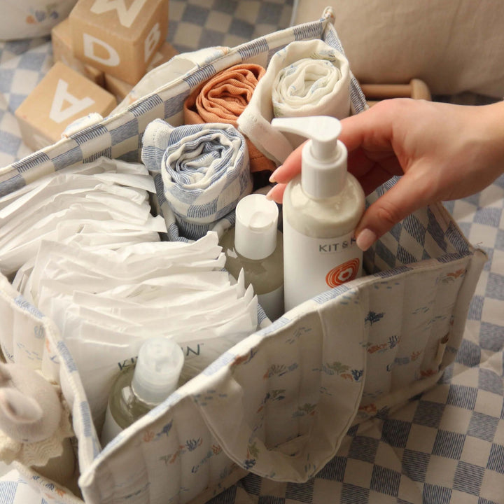 Avery Row - Nappy Caddy - Coastline - Mabel & Fox