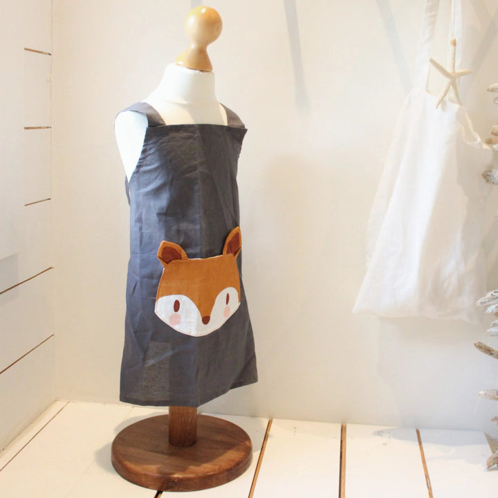 ThreadBear - Personalised Linen Apron - Fox