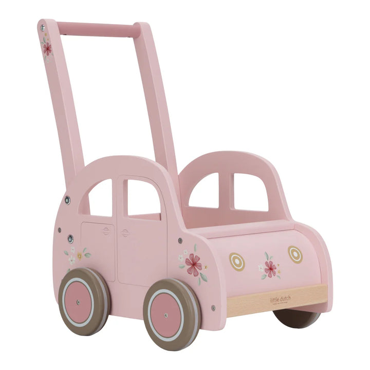 Little Dutch - Baby Walker Wagon - Pink - Mabel & Fox