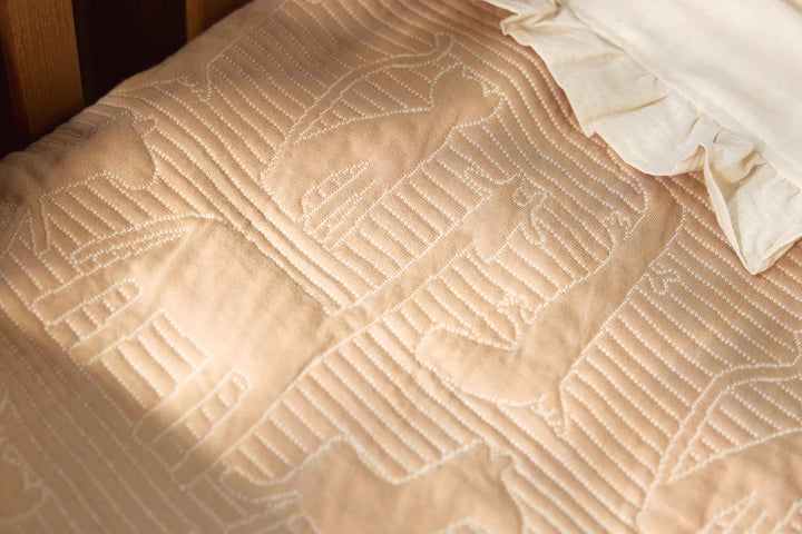 Jollein - Cradle Blanket - Jungle Jambo - Biscuit / Oatmeal - Mabel & Fox