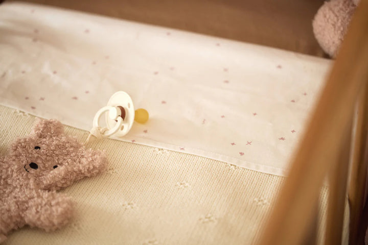 Jollein - Cradle Blanket -  Cosy Knit - Ivory - Mabel & Fox