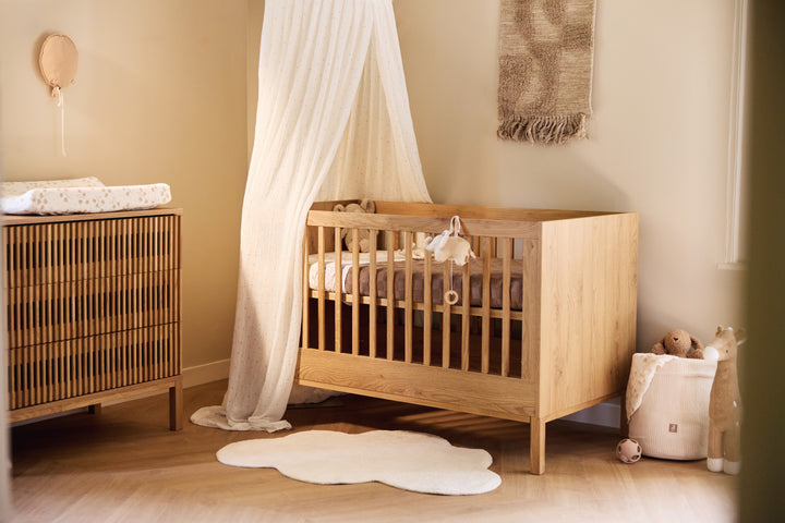 Jollein - Fitted Sheet Jersey - 60x120cm - Leafy  Dreams