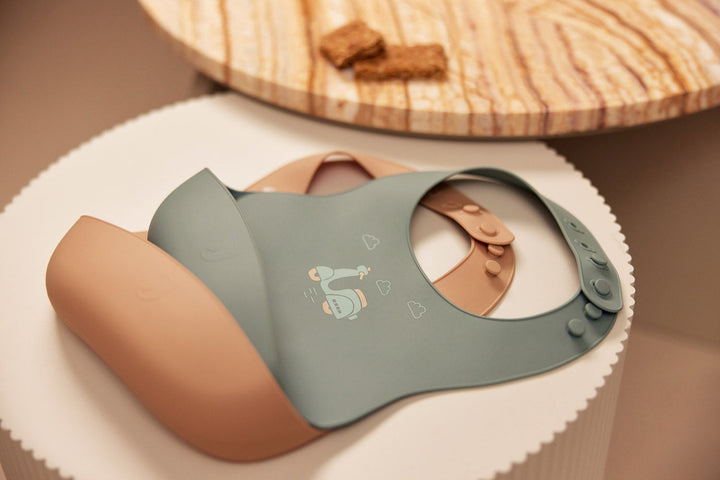 Jollein - Bib Silicone - On The Go - (2 Pack)