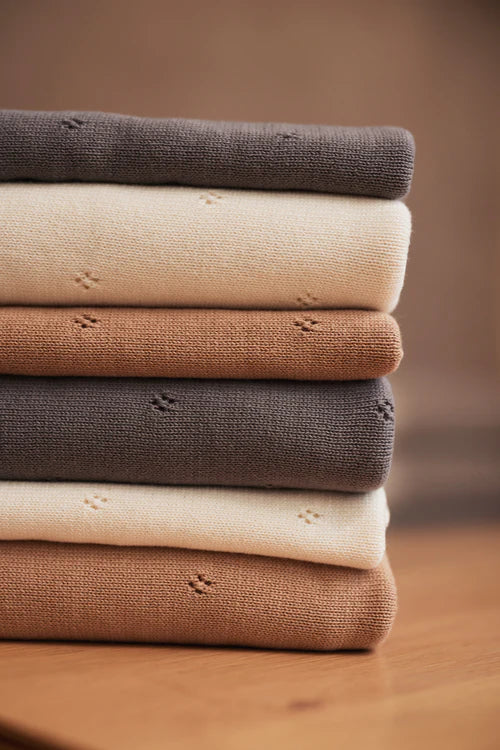 Jollein - Cradle Blanket - Pointelle - Storm Grey - Mabel & Fox