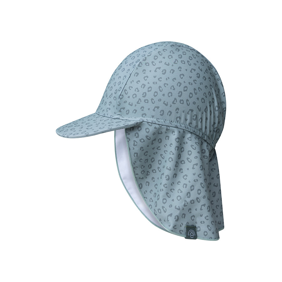 Swim Essentials - UV Sun Cap - Green Leopard Print - Mabel & Fox
