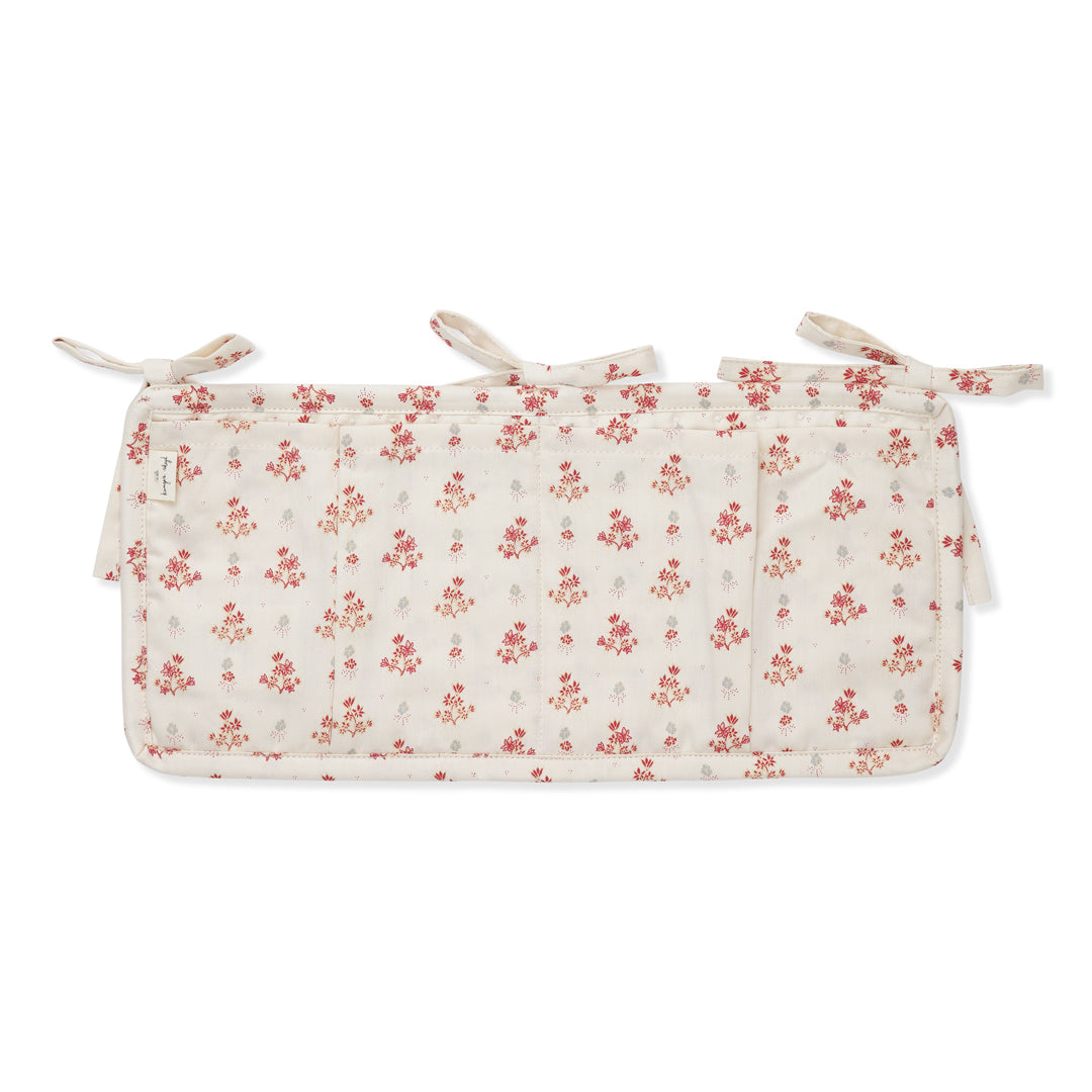 Konges Slojd - Quilted Bed Pockets - Vintage Floral Red - Mabel & Fox