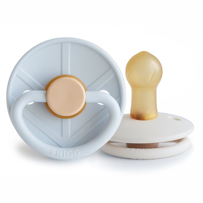 FRIGG - Little Viking - Round Latex 2-Pack Pacifiers - Knud/Sigrid - Size 1 - Mabel & Fox