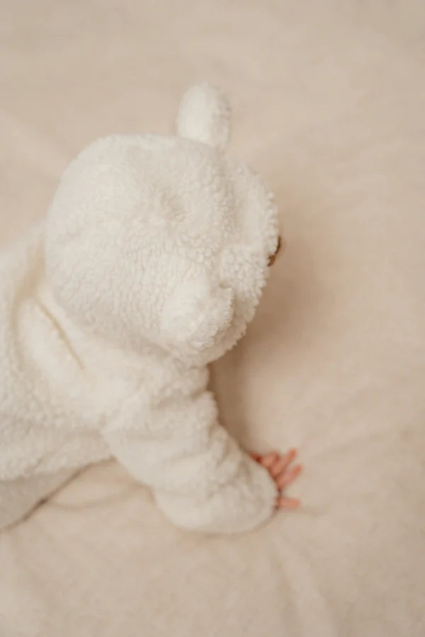 Little Dutch - Teddy One-Piece Suit Baby Bunny - Off-White - Mabel & Fox