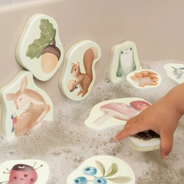 Little Dutch - Bath Foam Figures - Forest Friends - Mabel & Fox