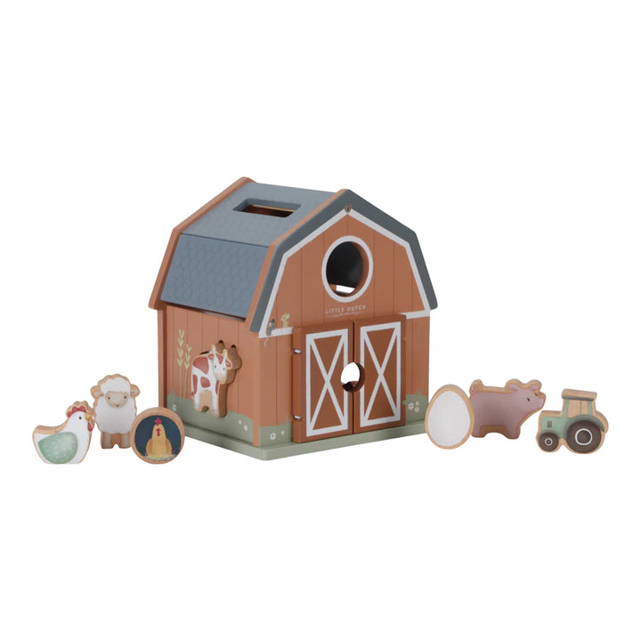 Little Dutch - Shape Sorter - Little Farm - Mabel & Fox