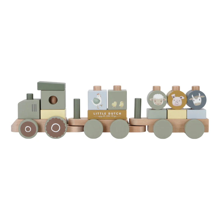 Little Dutch - Stacking Train Tractor - Little Farm - Mabel & Fox