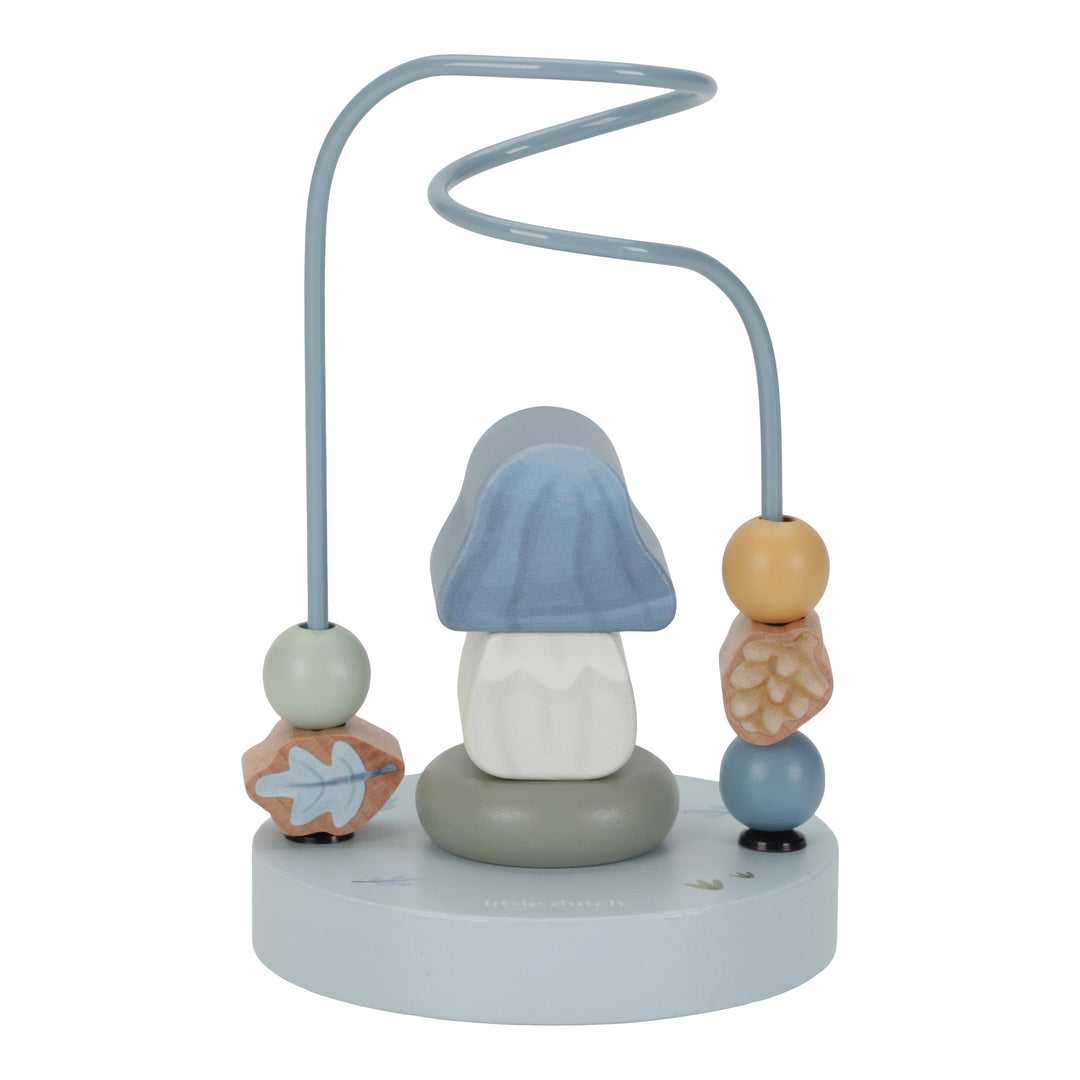 Little Dutch - Wooden Activity Spiral Small - Mushroom Forest Friends - Mabel & Fox