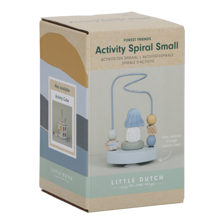 Little Dutch - Wooden Activity Spiral Small - Mushroom Forest Friends - Mabel & Fox