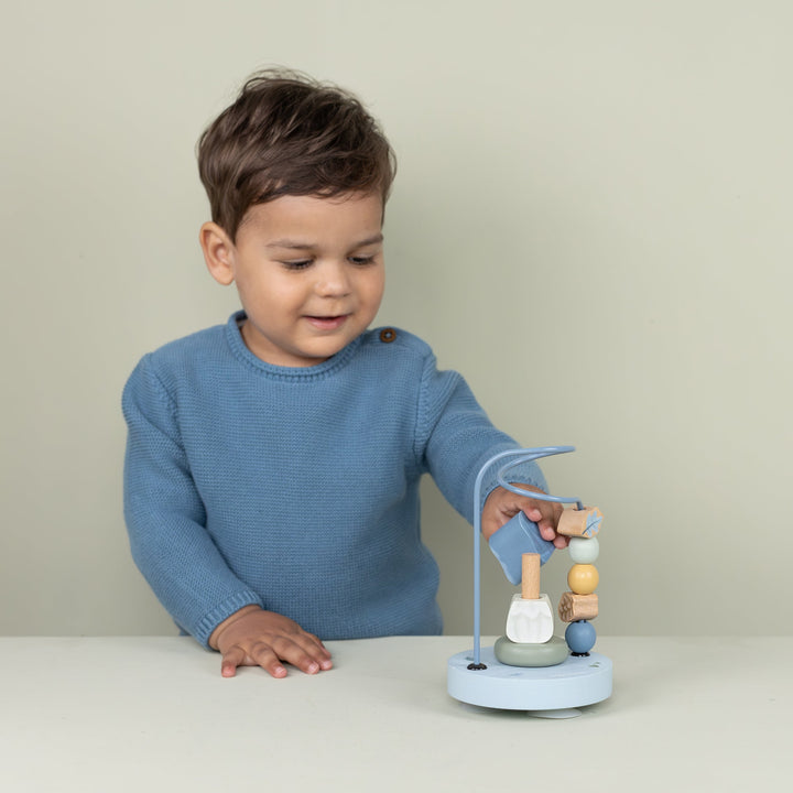 Little Dutch - Wooden Activity Spiral Small - Mushroom Forest Friends - Mabel & Fox