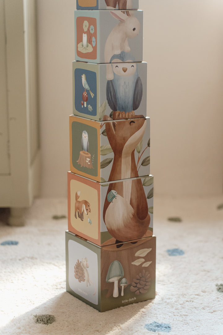 Little Dutch - Stacking Blocks - Forest Friends - Mabel & Fox