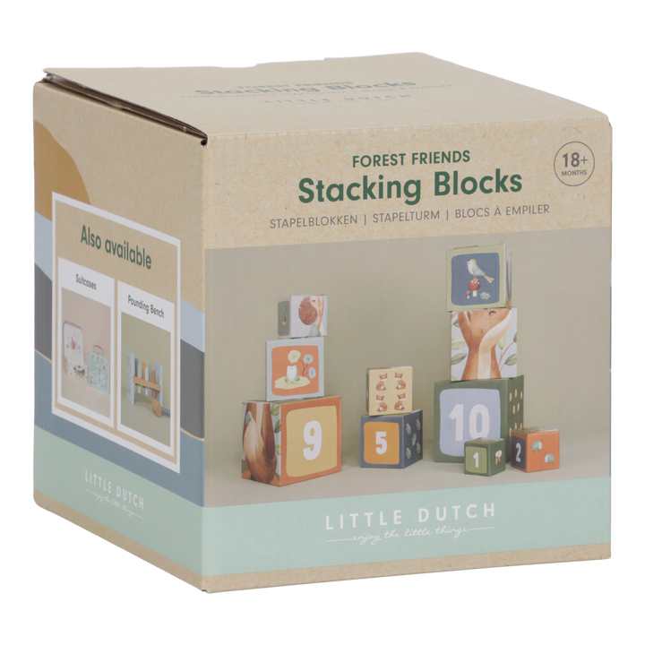 Little Dutch - Stacking Blocks - Forest Friends - Mabel & Fox