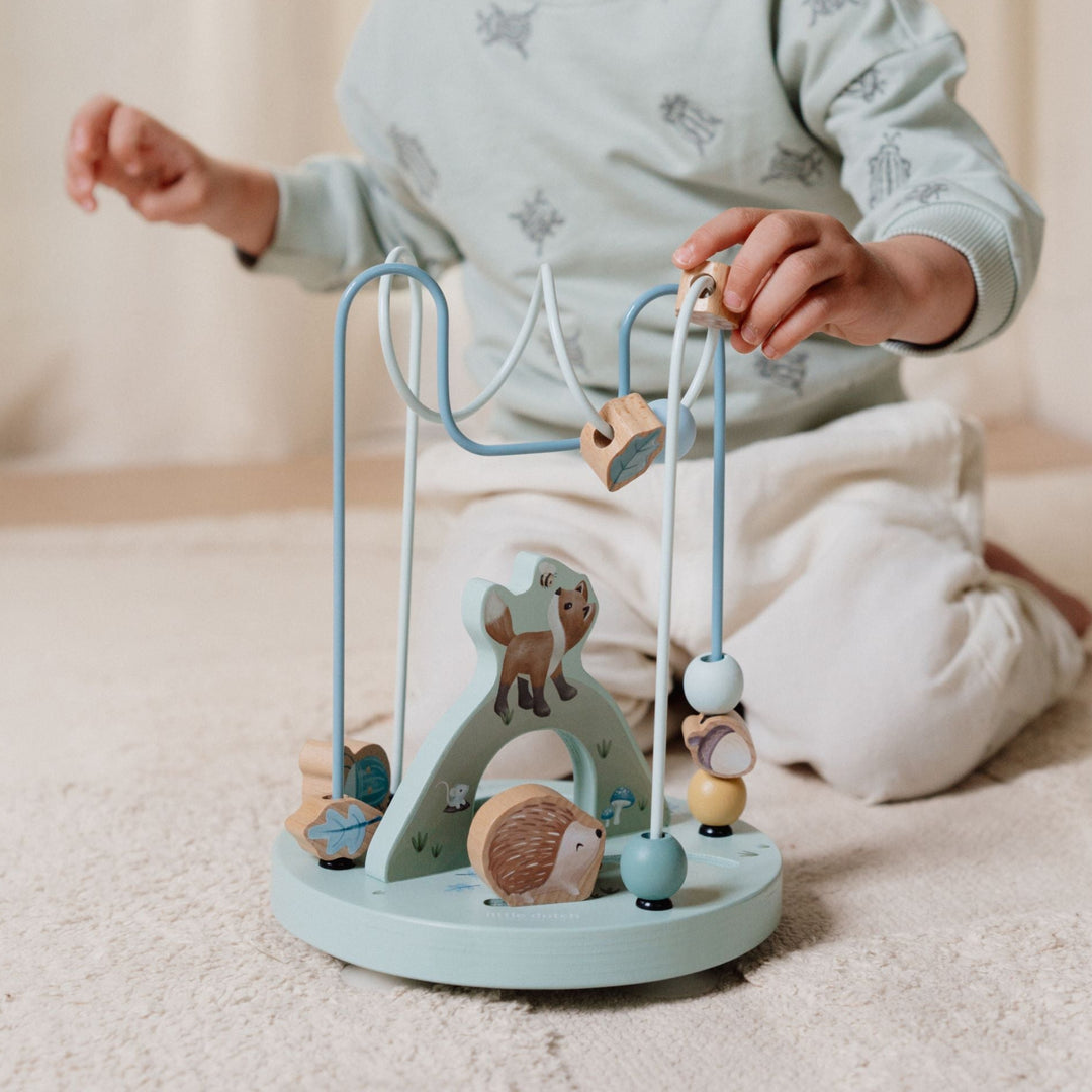 Little Dutch - Wooden Fox Activity Spiral - Forest Friends - Mabel & Fox