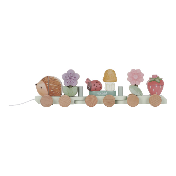 Little Dutch - Stacking Train Hedgehog - Fairy Garden - Mabel & Fox