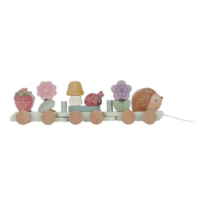 Little Dutch - Stacking Train Hedgehog - Fairy Garden - Mabel & Fox