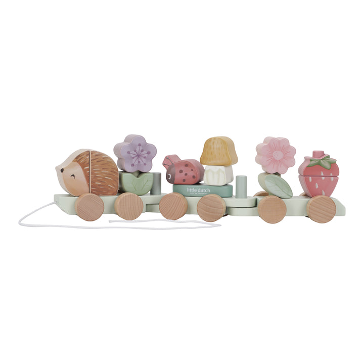 Little Dutch - Stacking Train Hedgehog - Fairy Garden - Mabel & Fox