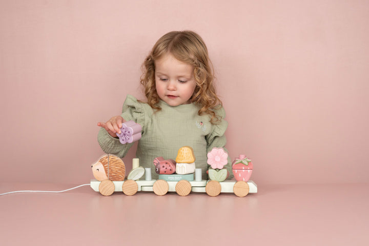 Little Dutch - Stacking Train Hedgehog - Fairy Garden - Mabel & Fox