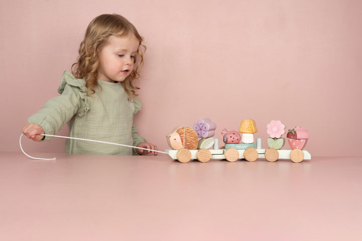Little Dutch - Stacking Train Hedgehog - Fairy Garden - Mabel & Fox