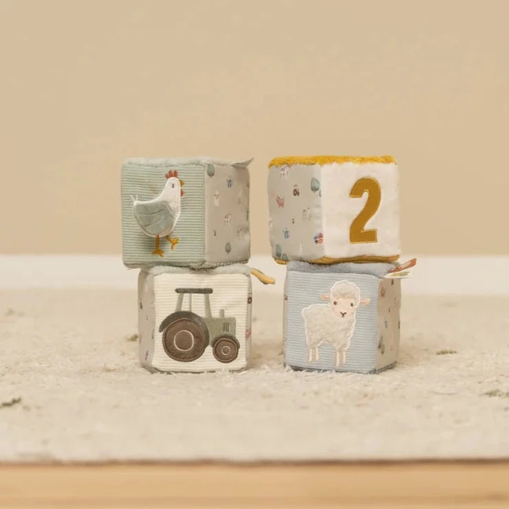 Little Dutch - 4 Soft Blocks - Little Farm - Mabel & Fox