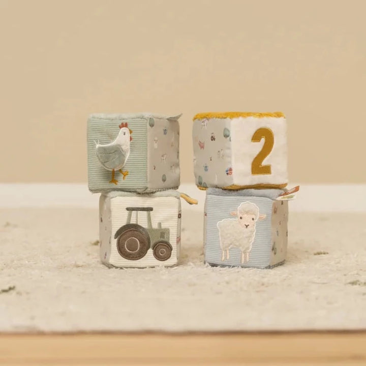 Little Dutch - 4 Soft Blocks - Little Farm - Mabel & Fox