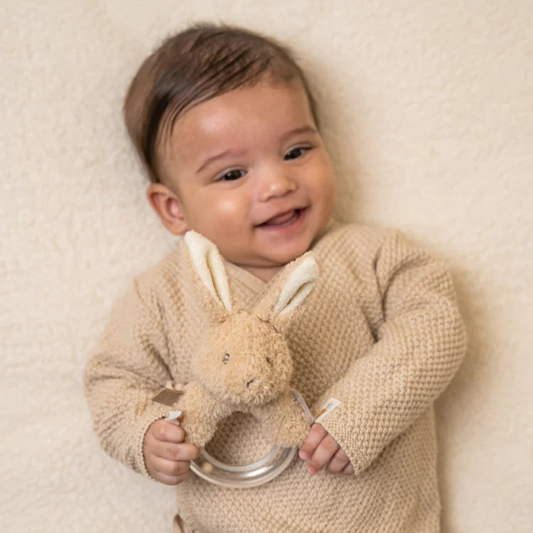Little Dutch - Ring Rattle - Baby Bunny - Mabel & Fox